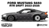 Ford Mustang S650 RTR Drift 2023-2026 - Side Car template | Matt