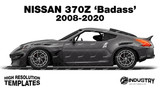 Nissan 370z 'Badass' 2008-2020 - Side Car template | Glossy