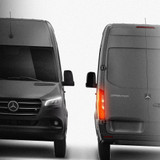 Mercedes-Benz Sprinter W907 L3H2 2018-2025 - Full Car template | Front and rear