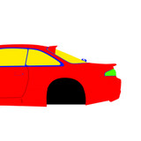 Nissan Silvia S14 Kouki Origin Labo Racing Line V2 1996-1998 - Full Car template | Mask