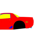 Chevrolet Corvette C5 1997-2004 - Full Car template | Mask