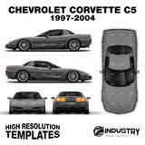 Chevrolet Corvette C5 1997-2004 - Full Car template | Glossy