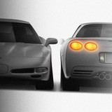Chevrolet Corvette C5 1997-2004 - Full Car template | Front and rear