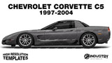 Chevrolet Corvette C5 1997-2004 - Side Car template