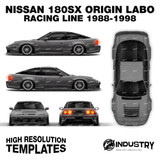 Nissan 180sx Origin Labo Racing Line 1988-1998 - Full Car template