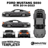 Ford Mustang S550 RTR Drift 2014-2023 - Full Car template | Glossy