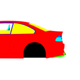BMW E46 Coupe Drift 1998-2006 - Full Car template | Mask