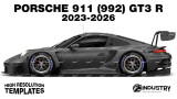 Porsche 911 GT3 R (992) 2023-2026 - Side Car template | Matt