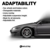 Nissan Silvia S15 Rocket Bunny 'Odi Bakchis' 1999-2002 - Side Car template | Adaptability