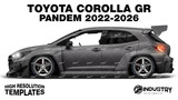 Toyota Corolla GR Pandem 2022-2026 - Side Car template