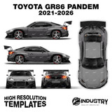 Toyota GR86 Pandem 2021-2026 - Full Car template | Glossy