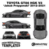 Toyota GT86 HGK V3 'Jakub Przygonski' 2012-2021 - Full Car template | Matt