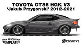 Toyota GT86 HGK V3 'Jakub Przygonski' 2012-2021 - Side Car template | Glossy