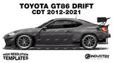 Toyota GR86 Drift CDT 2021-2026 - Side Car template