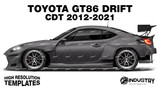 Toyota GR86 Drift CDT 2021-2026 - Side Car template