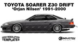 Toyota Soarer Z30 Drift 'Orjan Nilsen' 1991-2000 - Side Car template | Glossy