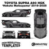 Toyota Supra A90 HKS 'Hokuto Matsuyama' 2019-2025 - Full Car template | Matt