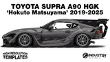 Toyota Supra A90 HKS 'Hokuto Matsuyama' 2019-2025 - Side  Car template | Matt