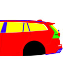 Volvo V60 2018-2026 - Side Car template | Mask