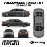 Volkswagen Passat B7 2010-2015 - Full Car template | Glossy