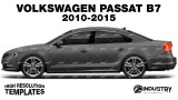 Volkswagen Passat B7 - Side Car template | Matt