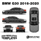BMW G30 2016-2020 - Full Car template | Glossy