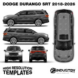 Dodge Durango SRT - Full Car template | Glossy