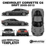 Chevrolet Corvette C6 Drift 2005-2013 - Full Car template | Matt