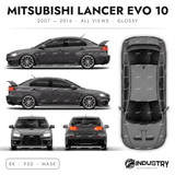 Mitsubishi Lacner Evo 10 2007-2016 - Full Car template | Glossy