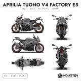 Aprilia Tuono V4 Factory E5 2021-2026 - Full Moto template | Glossy
