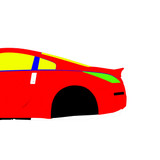Nissan 350z Drift V2 2002-2009 - Side  Car template | Mask