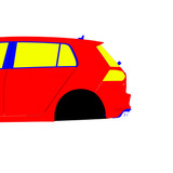 Volkswagen Golf 7R 5-Door 2013-2020 - Side Car template | Mask
