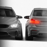 BMW F30 Clinched 2012-2019 - Full Car template | Front and Rear