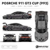 Porsche 911 GT3 Cup (992) 2021-2026 - Full Car template | Matt