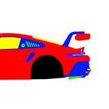 Porsche 911 GT3 Cup (992) 2021-2026 - Side  Car template | Mask