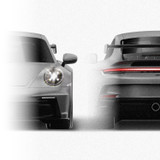 Porsche 911 GT3 992.1 2021-2026 - Full Car template | Front and rear
