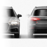 Audi S4 Avant 2016-2019 - Full Car template | Front and rear