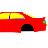Toyota Chaser 100 Vertex V2 1996-2001 - Full Car template | Mask