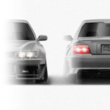 Toyota Chaser 100 Kazama Auto 1996-2001 - Full Car template | Front and rear