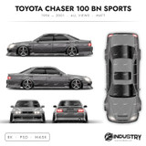 Toyota Chaser 100 BN Sports 1996-2001 - Full Car template | Matt
