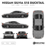Nissan Silvia S15 Ducktail 1999-2002 - Full Car template | Glossy