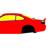 Nissan Silvia S15 Ducktail 1999-2002 - Full Car template | Mask