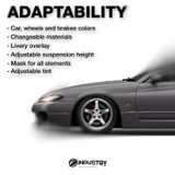 Nissan Silvia S15 Ducktail 1999-2002 - Side Car template | Adaptability
