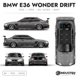 BMW E36 Wonder Drift 1992-1999 - Full Car template | Matt