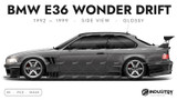 BMW E36 Wonder Drift 1992-1999 - Side Car template | Glossy