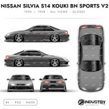 Nissan Silvia S14 Kouki BN Sports V2 1996-1998 - Full Car template | Glossy
