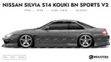 Nissan Silvia S14 Kouki BN Sports V2 1996-1998 - Side Car template | Glossy