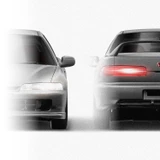 Honda Integra DC2 1993-2001 - Full Car template | Front and rear