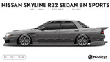 Nissan Skyline R32 Sedan BN Sports 1989-1994 - Side Car template | Glossy