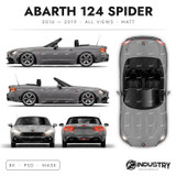 Abarth 124 Spider 2016-2019 - Full Car template | Matt